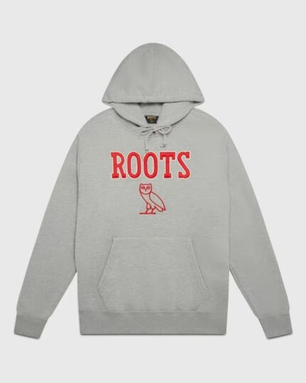 Ovo® x Roots Athletics Owl-Hoodie Heather Grey